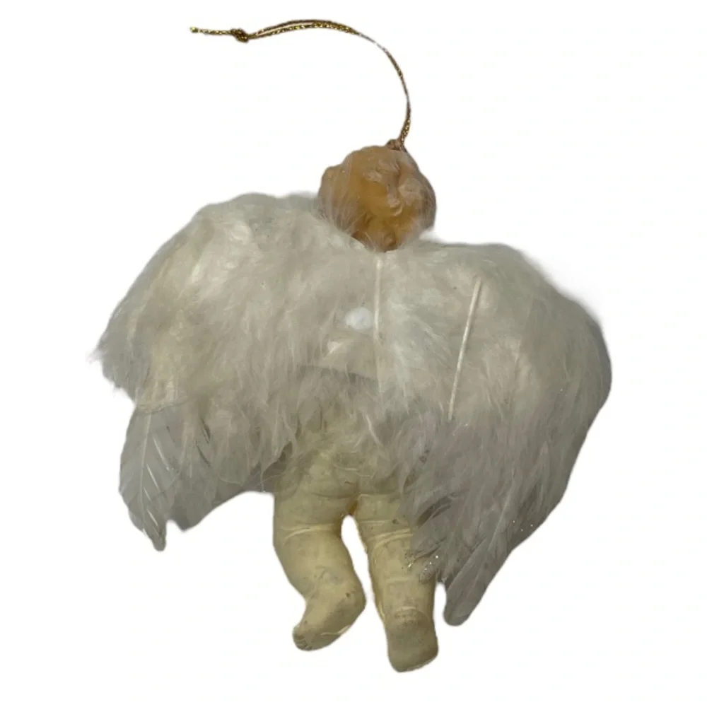 Cherub Angel Victorian Old World Rare Vintage Christmas Ornaments Decorations